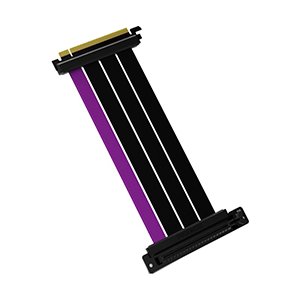 Kabel Cooler Master Riser PCIe 4.0 x16-200mm, czarny/fioletowy, złącza - PCIe X 16, wtyk do gniazda PCIe X16 90° Cooler Master