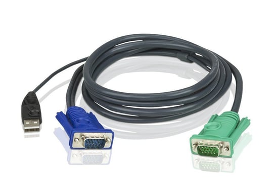 Kabel D-Sub/USB - D-sub ATEN 2L-5202U, 1.8 m Aten