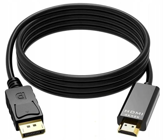 Kabel DISPLAY PORT do HDMI 1,8M 4K DP DisplayPort Sh.