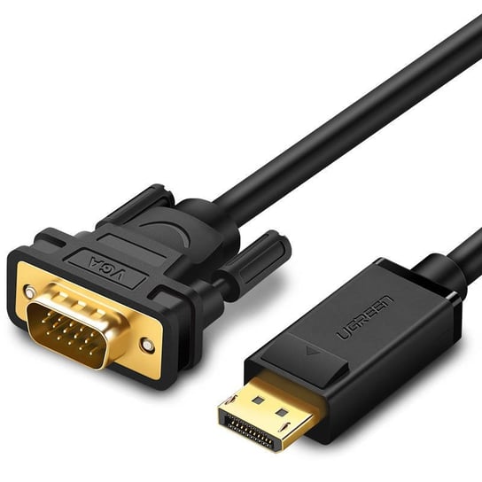 Kabel DisplayPort do VGA UGREEN DP105, FullHD, jednokierunkowy, 1.5m (czarny) uGreen