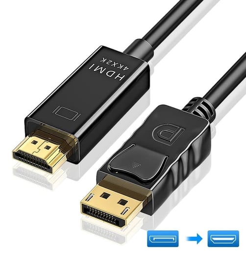 Kabel DisplayPort DP do HDMI 4kx2k 1,8m przewód przejściówka Inna marka