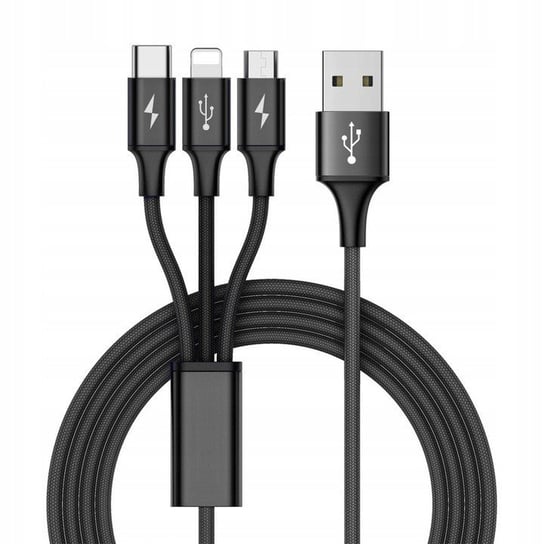 Kabel do ładowania 3w1 USB Pan i Pani Gadżet