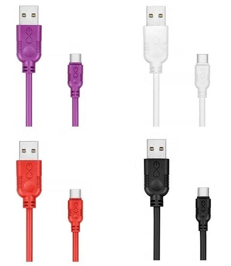 Kabel do ładowania EXC USB-C 2m Mix kolorów EXC