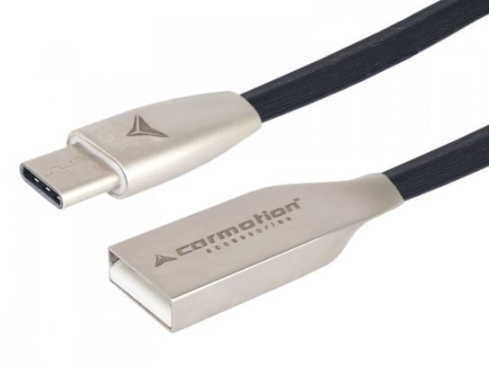 Kabel do ładowania i synchronizacji, 100 cm, wtyczka USB-C, czarny Carmotion