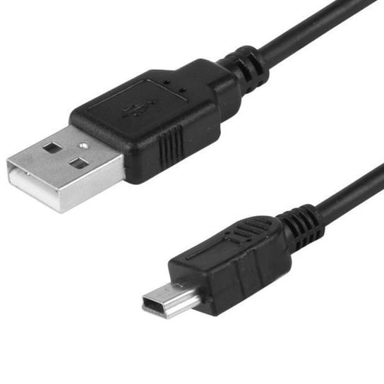 Kabel do ładowania i synchronizacji, 120 cm, tworzywo, USB / mini USB (prosta) Carmotion