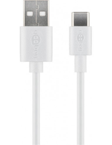 Kabel do ładowania i synchronizacji USB-C™ (USB-A   USB-C™) - Długość kabla 0.1 m Goobay
