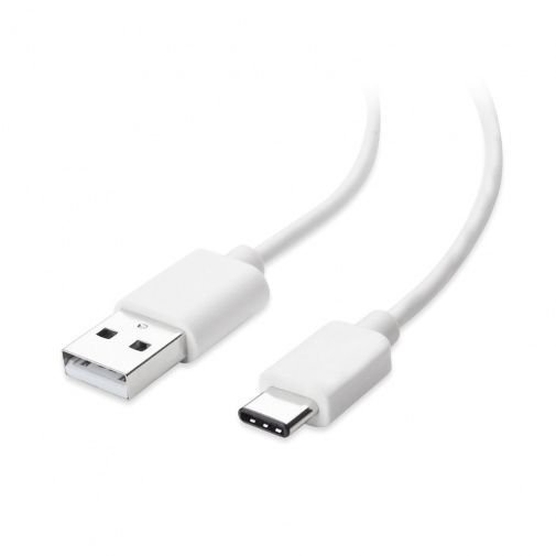 Kabel do ładowania telefonu USB-C Typ-C, 1m biały EtuiStudio