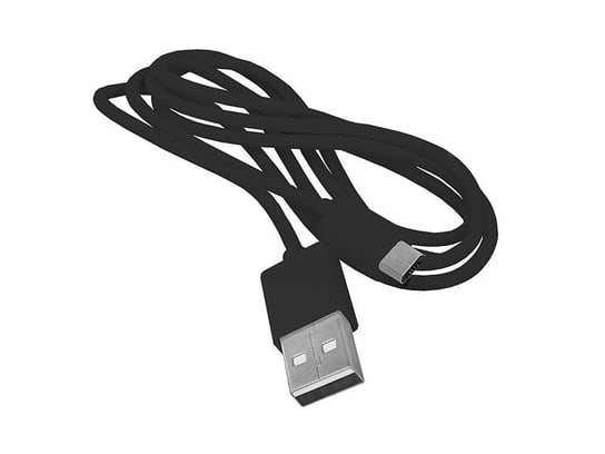 Kabel do ładowarki USB- microUSB 1m oplot czarny LTC