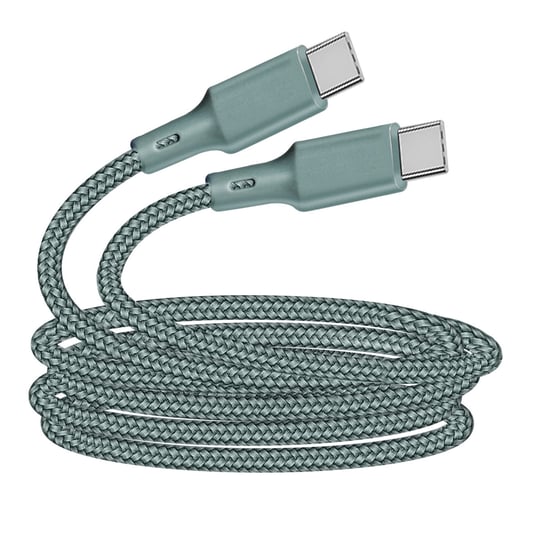Kabel Eco USB-C 3A Intensywność 2m Nadaje się do recyklingu Po prostu zielono-zielony Just Green