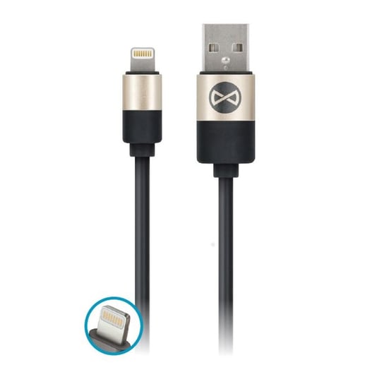 Kabel FOREVER Modern USB - Lightning 1,0 m 2A, czarny Forever