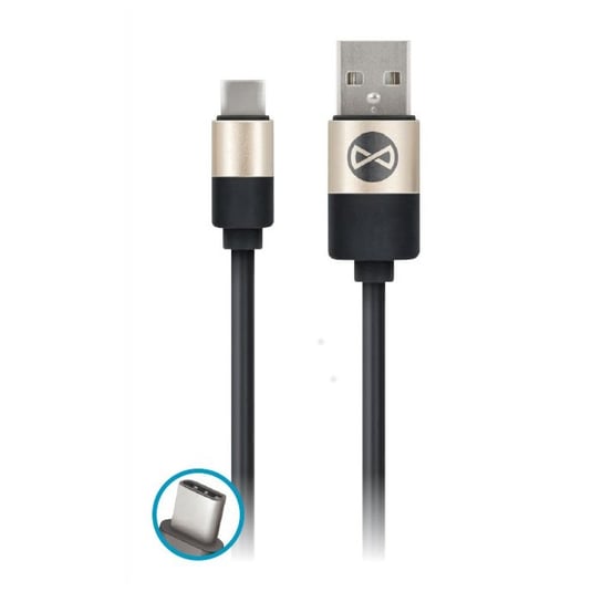 Kabel FOREVER Modern USB - USB-C 1,0 m 2A, czarny Forever