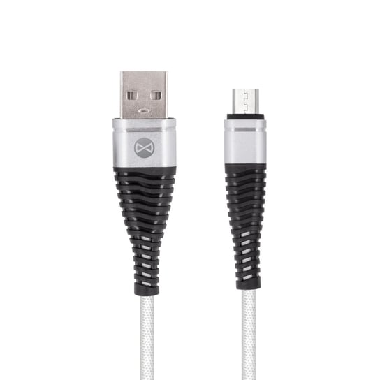 Kabel FOREVER Shark USB - microUSB 1,0 m 2A biały Forever