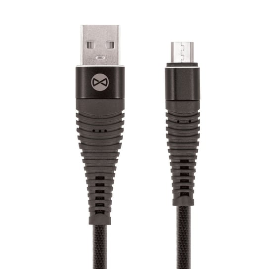 Kabel FOREVER Shark USB - microUSB 1,0 m 2A, czarny Forever