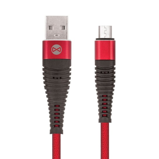 Kabel FOREVER Shark USB - microUSB 1,0 m 2A, czerwony Forever