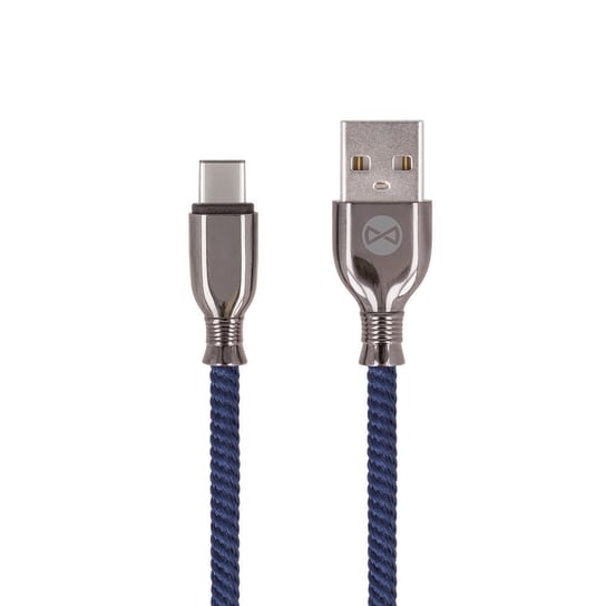 Kabel FOREVER Tornado USB - USB-C 1,0 m 3A, granatowy Forever