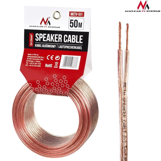 Kabel głośnikowy MACLEAN MCTV-511, 50m Maclean