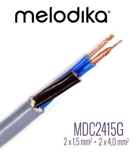 Kabel głośnikowy Melodika OFC Gunmetal Edition MDC2415G Bi-Wire Melodika