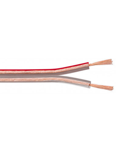 Kabel głośnikowy Przezroczysty CU - Długość kabla 100 m Goobay