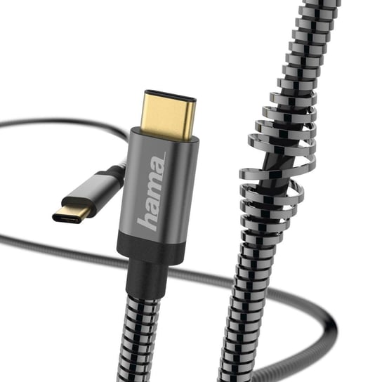 Kabel HAMA 183287 "Metal" USB-C - USB-C, 1.5m czarny (40461168 ) Hama