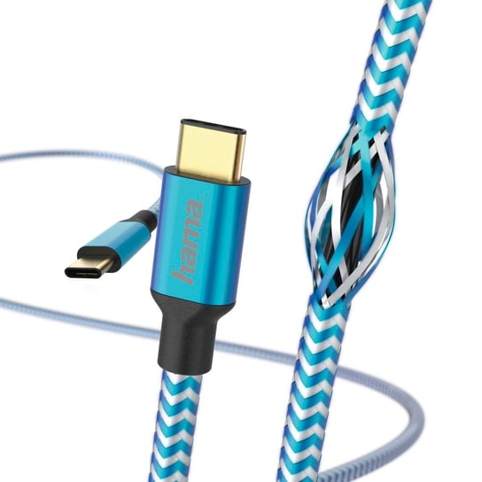 Kabel HAMA 183288 "Reflected" USB-C - USB-C, 1.5m niebieski (40461175 ) Hama