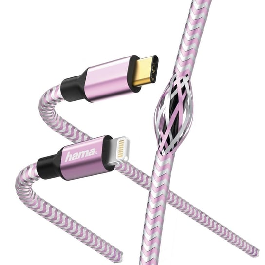 Kabel HAMA 187201 "Reflected" USB-C - Lightning(C94), 1.5m lawendowy (40461250 ) Hama