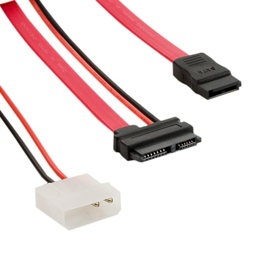 Kabel HDD SATA 13-pin Slimline - SATA 7-pin - LP4 4WORLD 08521, 0.3 m 4world