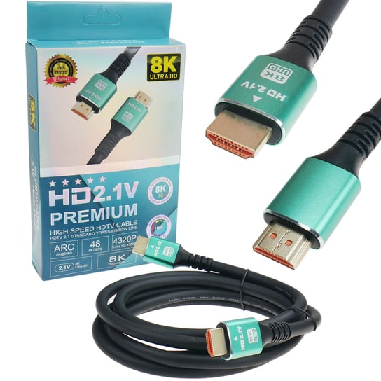Kabel HDMI 2.1 ULTRA 3D High Speed 8K 60HZ 4k 120Hz HDR 1,5m Polion