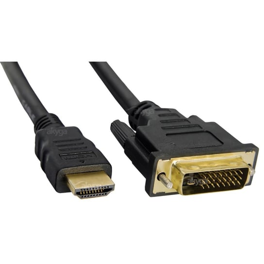 Kabel HDMI - DVI AKYGA AK-AV-11, 1.8 m Akyga