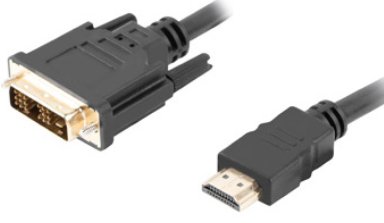 Kabel HDMI - DVI-D LANBERG CA-HDDV-10CC-0018-BK, 1.8 m Lanberg