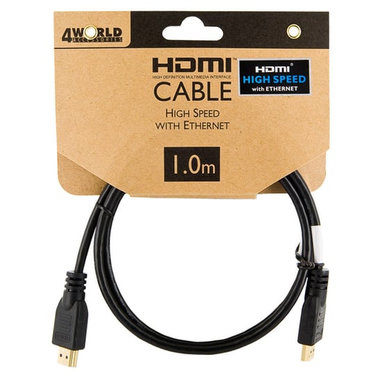 Kabel HDMI Ethernet 4WORLD 08603, 1 m 4world