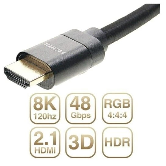 Kabel Hdmi - Hdmi 2.1 48Gbps 3M 8K Czarny/Black Inna marka