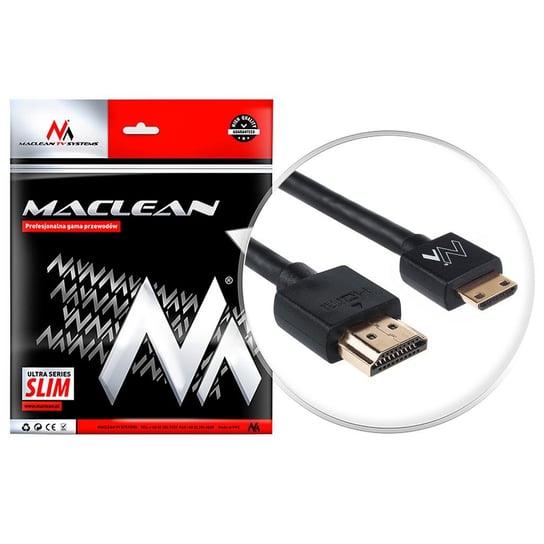 Kabel HDMI - miniHDMI Slim v1.4 MACLEAN MCTV-712, 2 m Maclean