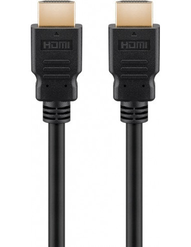 Kabel HDMI™ o bardzo dużej szybkości transmisji z obsługą Ethernet, atestowany - Długość kabla 0.5 m Goobay