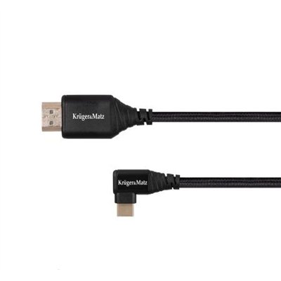 Kabel HDMI - USB-C wtyk kątowy 2m Kruger Matz Inny producent