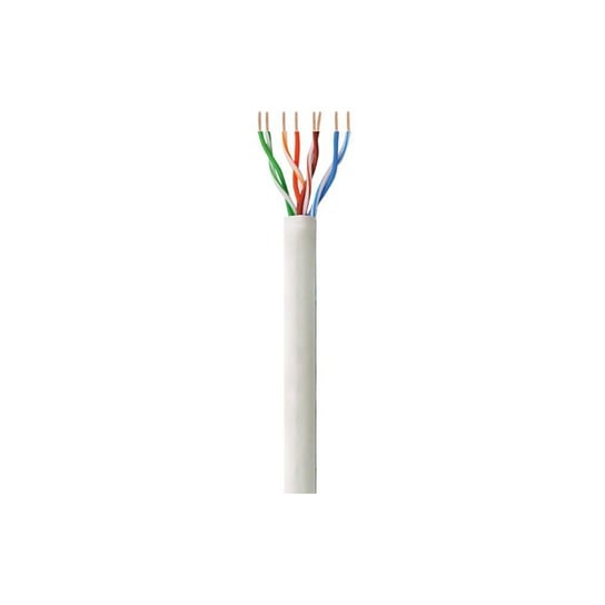 Kabel instalacyjny Techly Skrętka U/UTP Cat.5e Drut 100% Miedź 305m Szary Techly