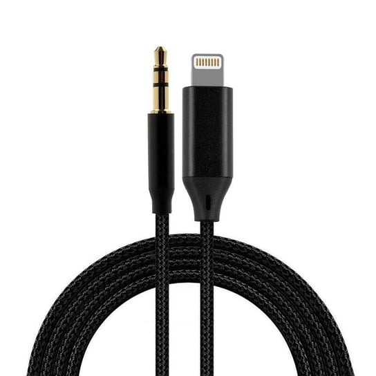 KABEL IPHONE JACK 3.5MM 1M CZARNO/CZERWONY BAG Reverse