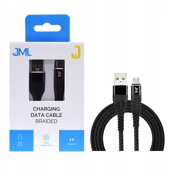 Kabel Jml Charging Data Cable Micro Usb 2A Black JML