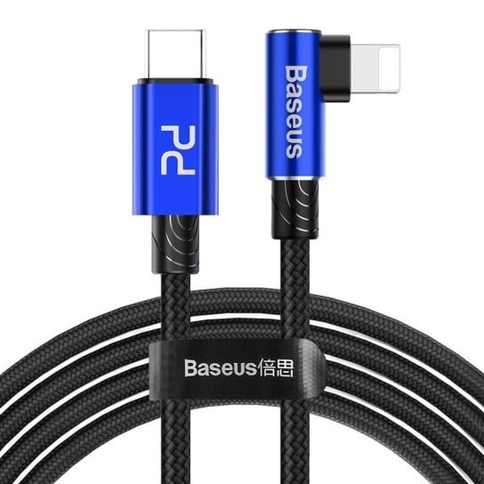 Kabel kątowy BASEUS USB-C do Lightning PD MVP Elbow, 18W, 1m, niebieski Baseus