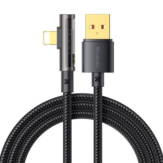 Kabel kątowy Prism USB do lightning Mcdodo CA-3510, 1.2m (czarny) Inna marka