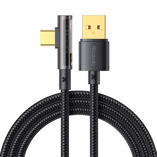 Kabel kątowy Prism USB do USB-C Mcdodo CA-3380, 6A, 1.2m (czarny) Inna marka