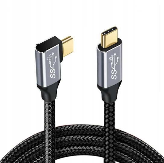 Kabel Kątowy Usb-C Usb-C  3.1 Power Delivery 100W Qc 4.0 5A 3M Tradebit