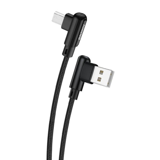 Kabel kątowy USB do Micro USB Foneng X70, 3A, 1m (czarny) Inna marka