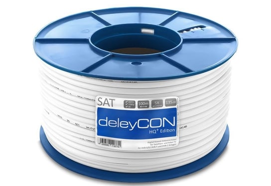 Kabel Koncentryczny Antenowy 135Db Hd 4K 3D 100M /Deleycon Inna marka
