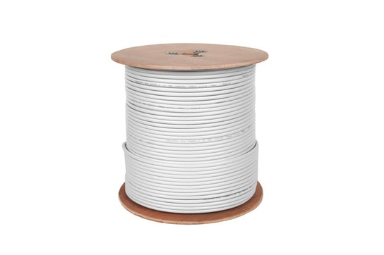 Kabel koncentryczny F690BV A biały szpula 305m Cabletech