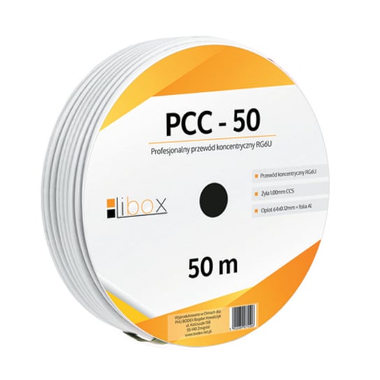 Kabel koncentryczny LIBOX PCC, 50m Libox