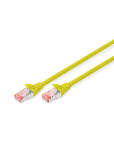 Kabel krosowy (patch cord) RJ45-RJ45, kat.6, S/FTP, AWG 27/7, LSOH, 0.5m, żółty, 1szt DIGITUS Professional