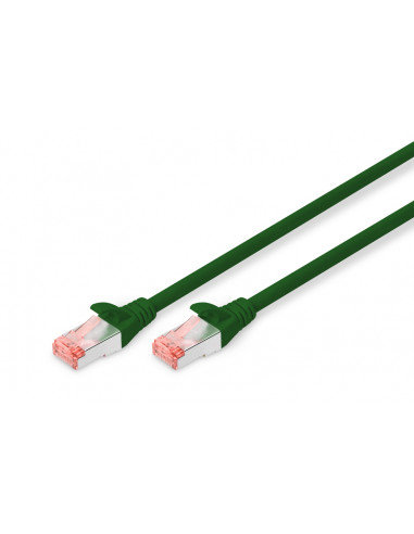 Kabel krosowy (patch cord) RJ45-RJ45, kat.6, S/FTP, AWG 27/7, LSOH, 1m, zielony, 1szt DIGITUS Professional