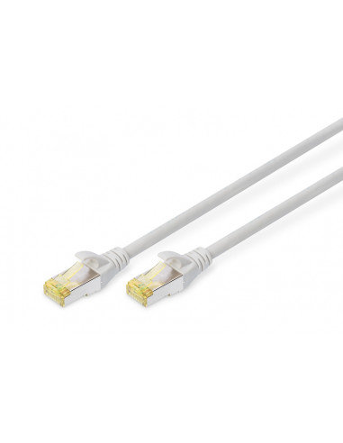 Kabel krosowy (patch cord) RJ45-RJ45, kat.6A, S/FTP, AWG 26/7, LSOH, 0.25m, szary, 1szt DIGITUS Professional