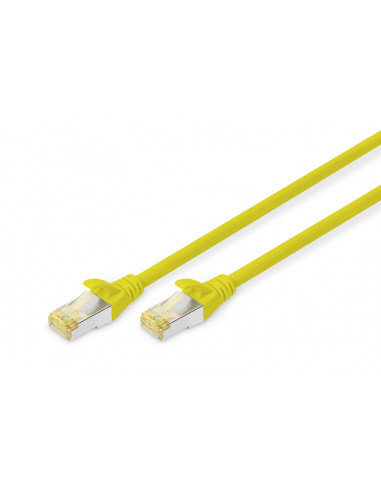 Kabel krosowy (patch cord) RJ45-RJ45, kat.6A, S/FTP, AWG 26/7, LSOH, 1m, żółty, 1szt DIGITUS Professional