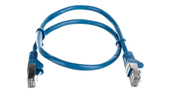 Kabel krosowy patchcord F/UTP kat.5e CCA niebieski 0,5m 50127 Goobay